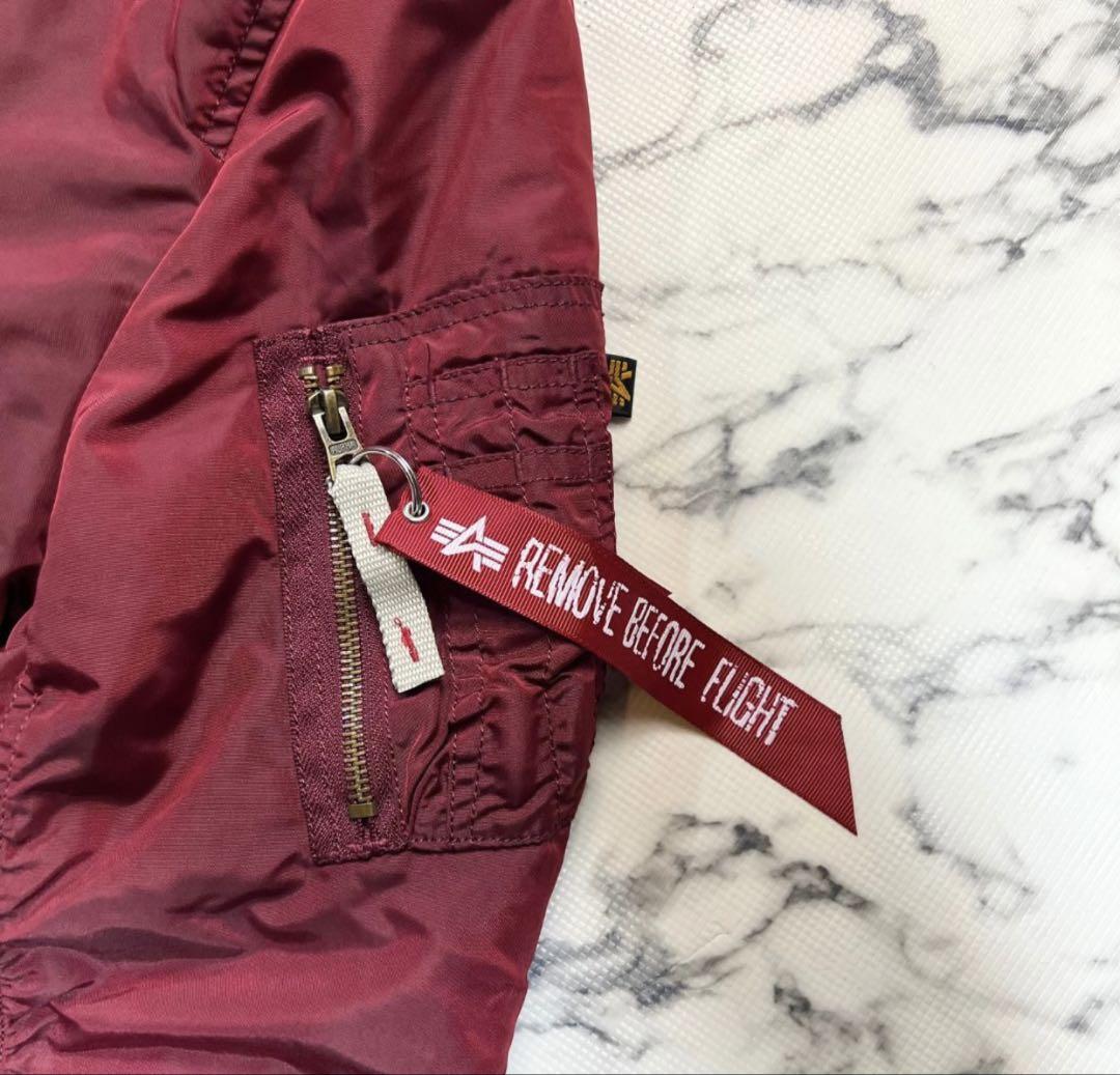 ALPHA INDUSTRIES B-15 ボアカスタム　ボルドー