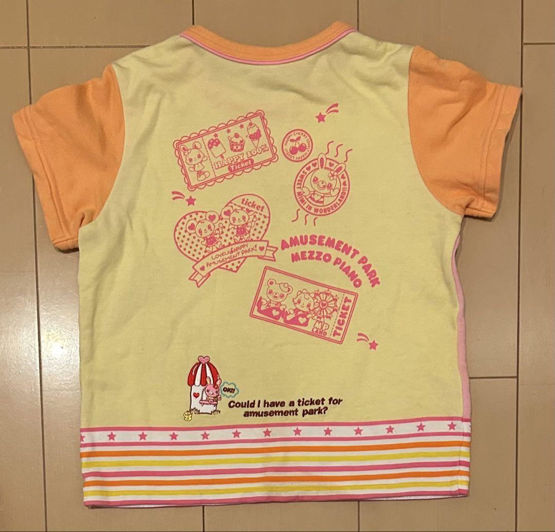 mezzo piano メゾピアノアミューズメントパークテーマのTシャツ