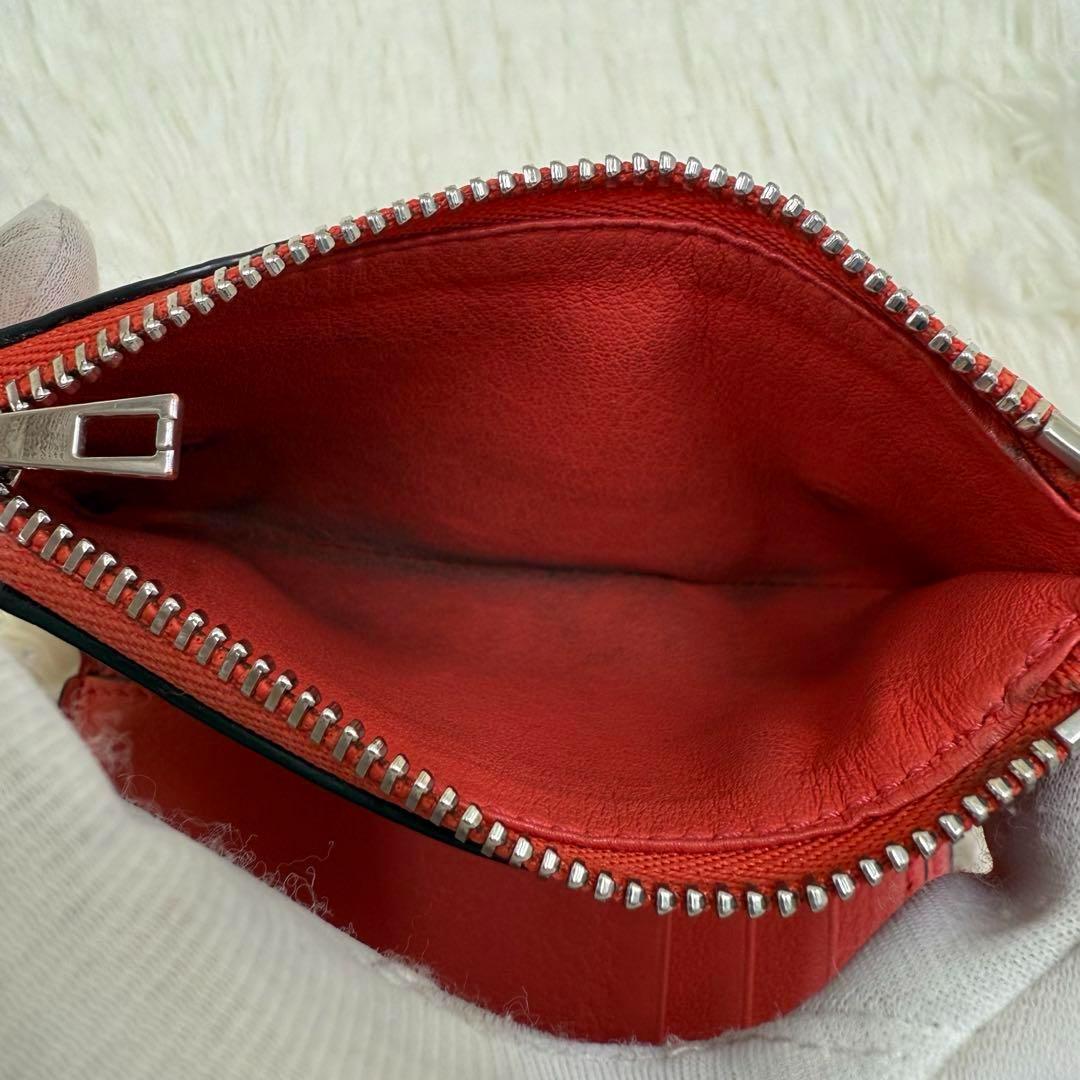 ✨美品✨ロエベ 三つ折り財布 リピートアナグラム ピンク バーティカル エナメル ✨美品✨ロエベ 三つ折り財布 リピートアナグラム ピンク