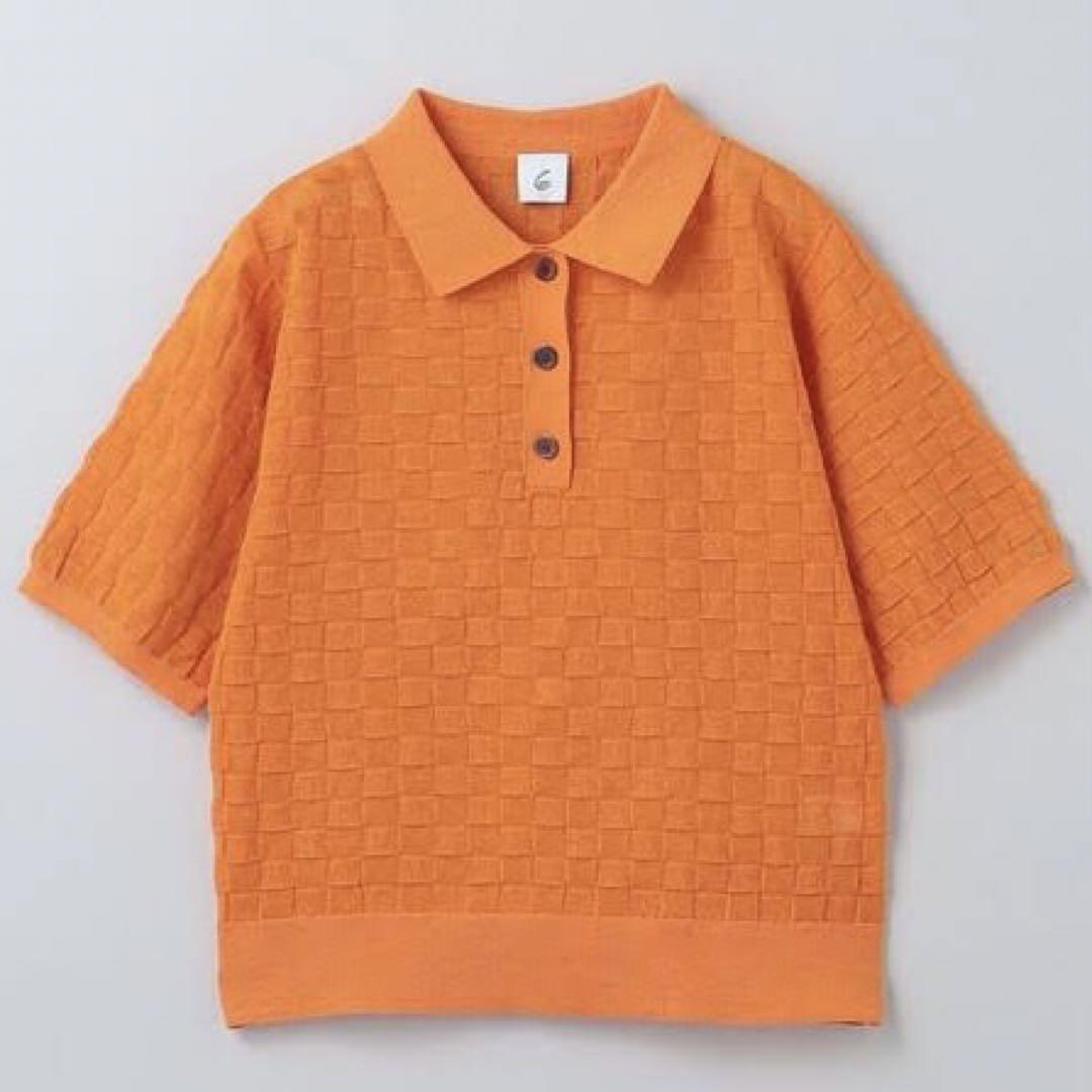 Roku ポロシャツ 6（ロク）の「＜6(ROKU)＞KNIT SHIRT/ポロシャツ（ポロシャツ