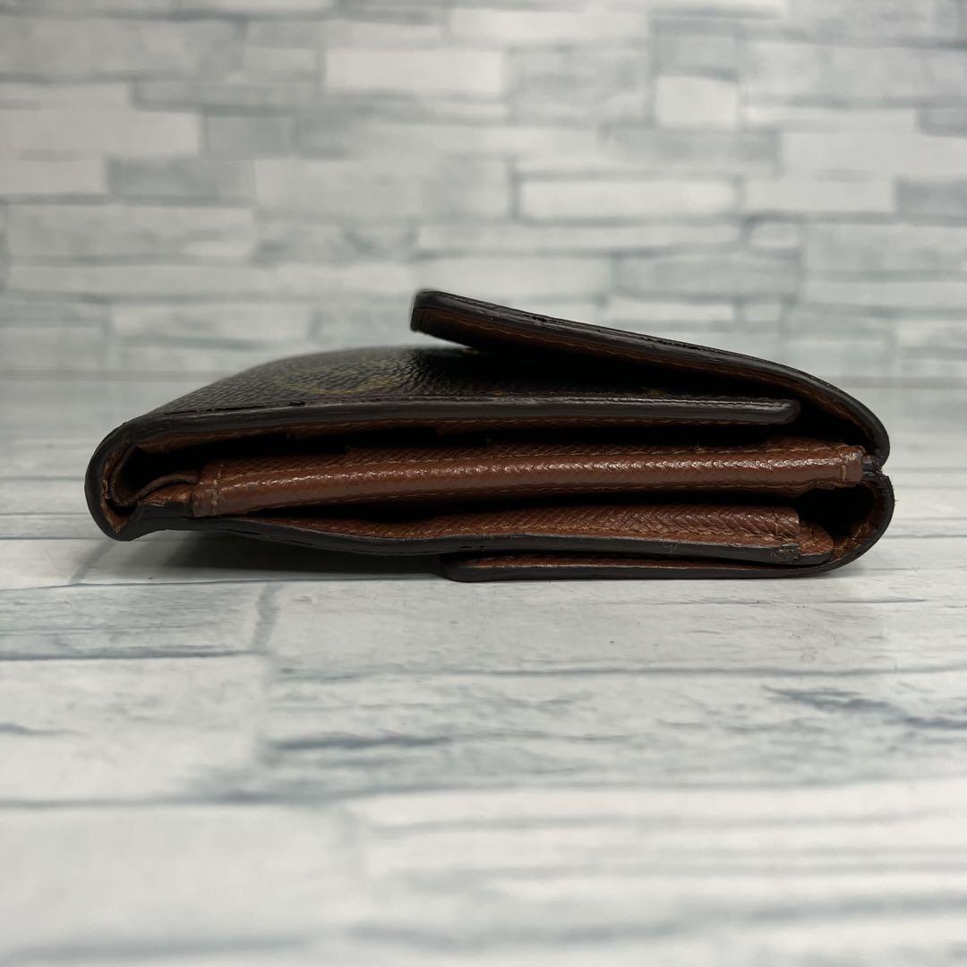 美品 50 LOUIS VUITTON ルイヴィトン 二つ折り財布 Wホック