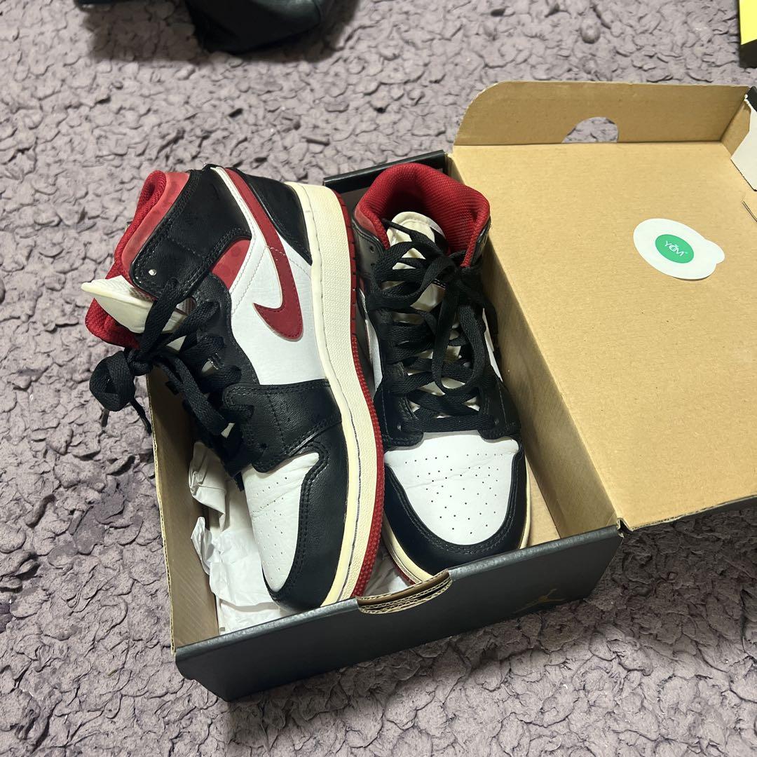 Nike Air Jordan 1 白/黒/赤 シューズ