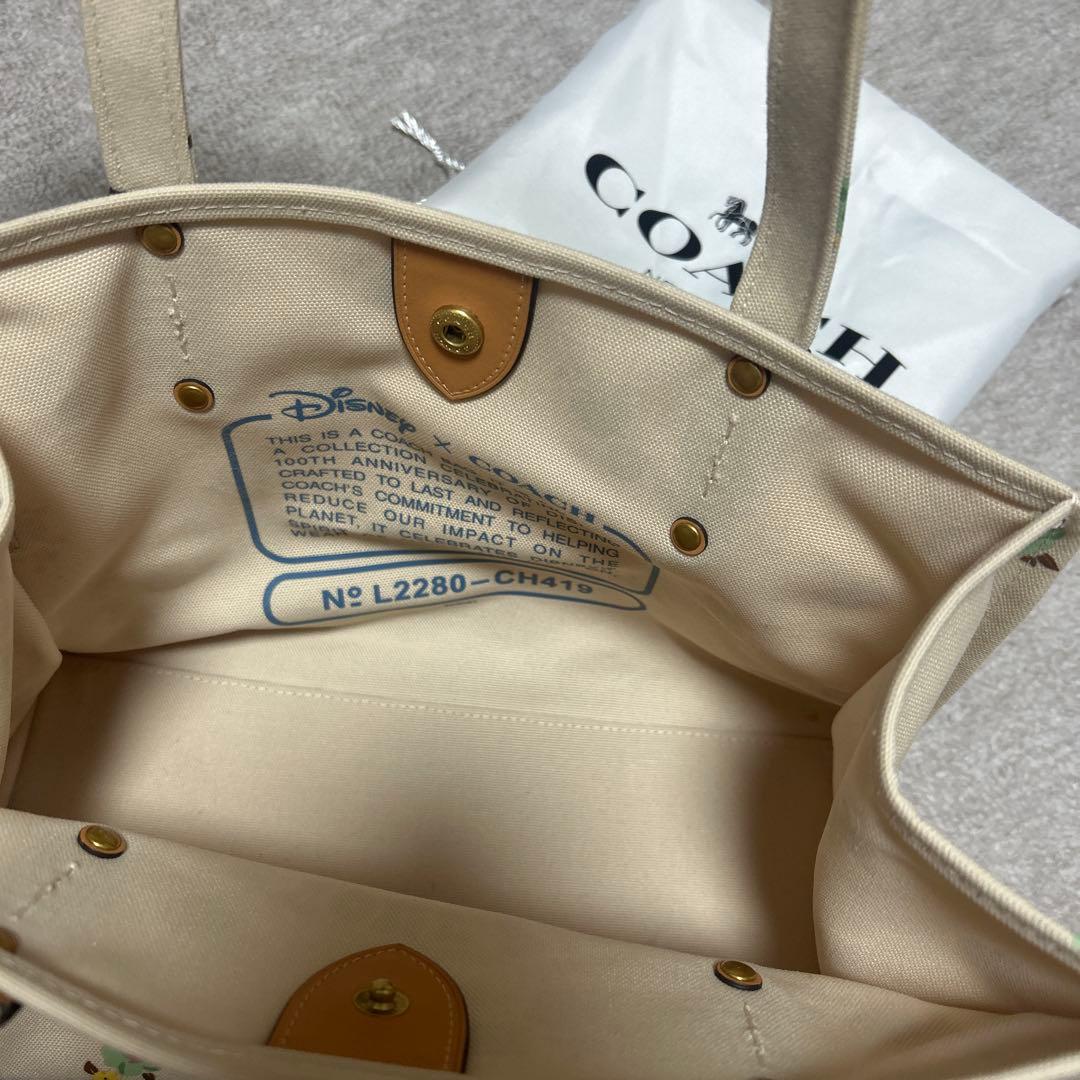【完売品♡】コーチ フローラル&ミッキートート ディズニー 100周年バッグ