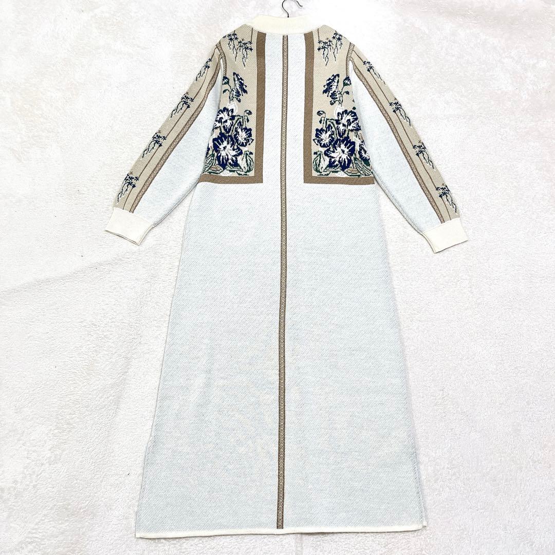 美品◆MURRAL Framed flower knit dress 美品◆MURRAL Framed flower knit dress