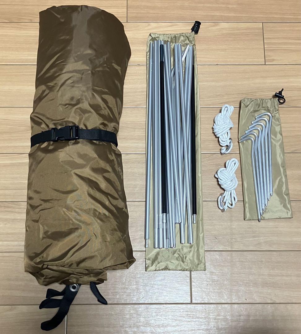 送料無料 美品 DOD フカヅメカンガルーテントSS タン