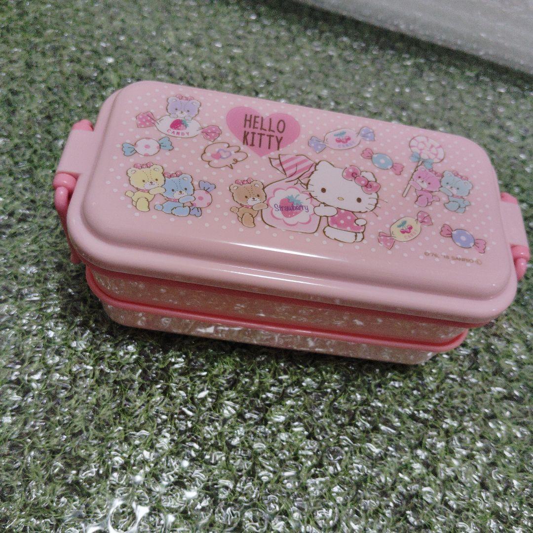 ハローキティ 2段式弁当箱 ピンク