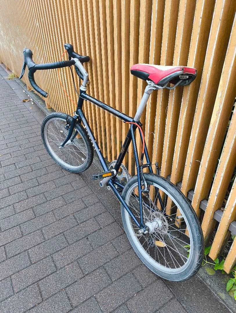 ミニベロ 自転車 黒 赤 ドロップハンドル ミニベロ 自転車 黒 赤 ドロップハンドル