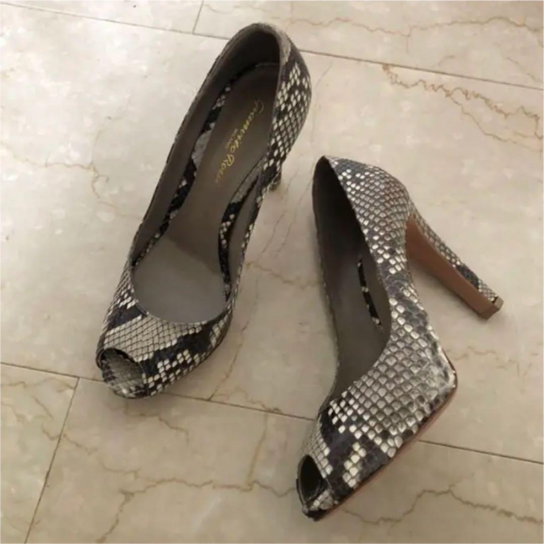 未使用 ロッシ パンプス パイソン Qnx9j-m74241848208 Gianvito Rossi ジャンヴィト 高品質定番