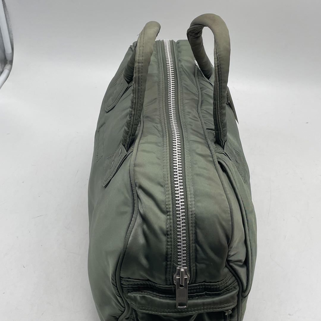 ⑧BN3887□PORTER ヘッドポーター タンカー ボストンバッグ グリーン