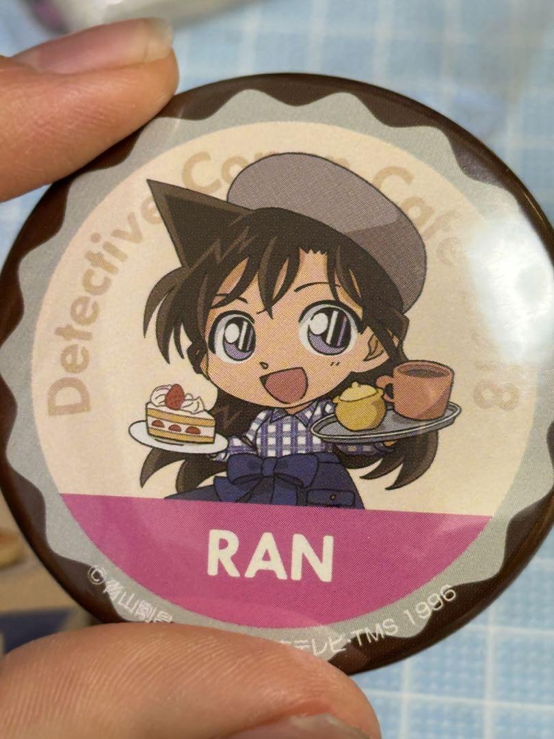 名探偵コナン毛利蘭缶バッジコナンカフェ