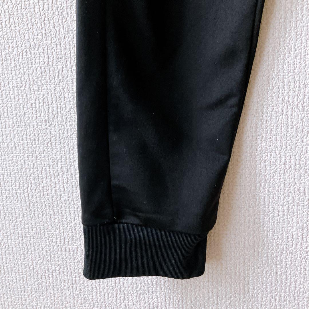 アディダス】トラックパンツ ジャージ下 黒 ロゴ入りウエスト