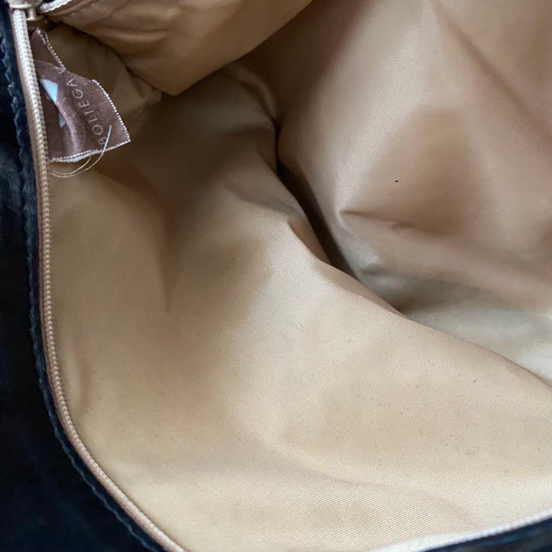 希少✨ ボッテガヴェネタ イントレチャート ショルダーバッグ 本革 黒