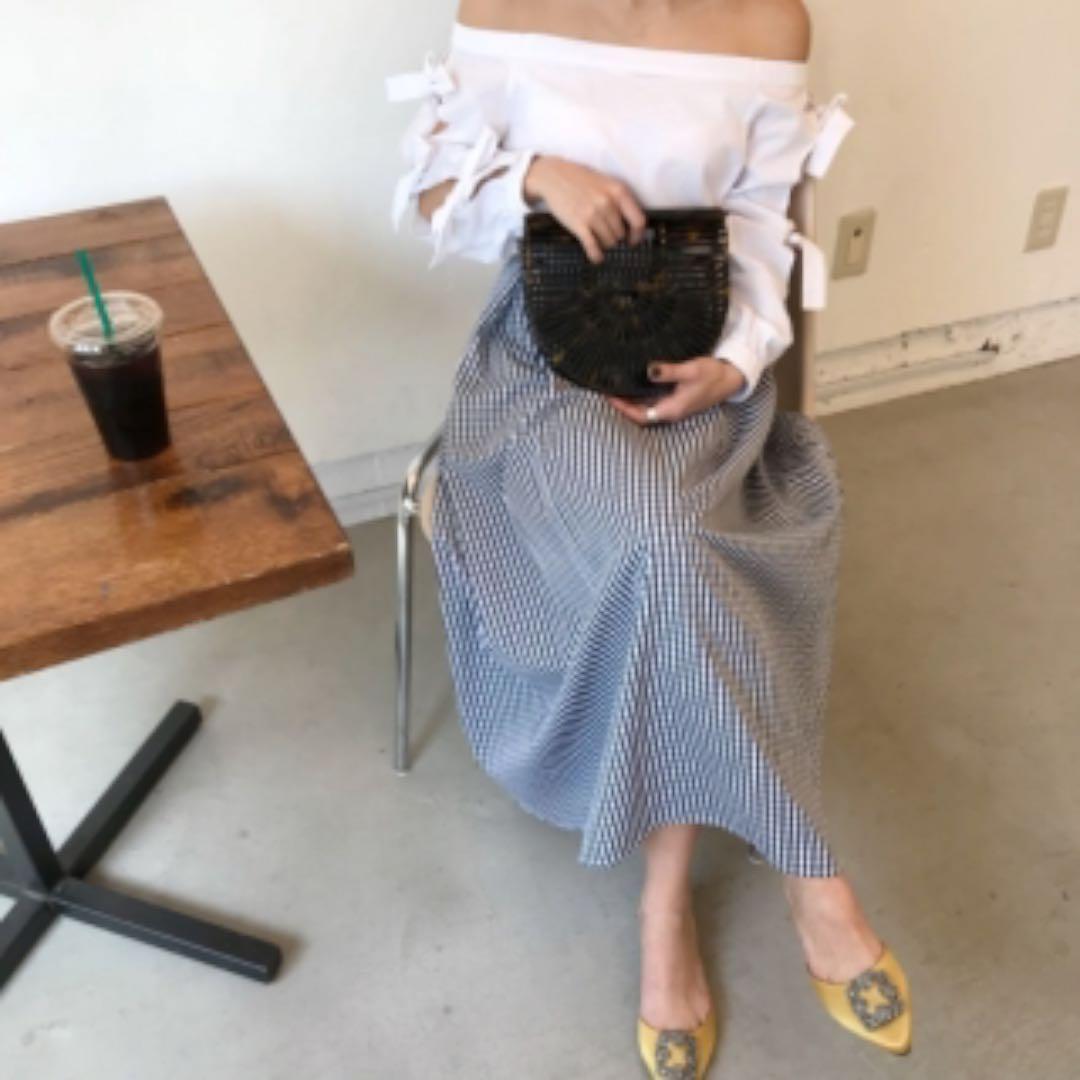上質で快適 バースデイバッシュ ギンガムチェックバルーンスカート ネイビー Xs ロングスカート Kl Lka No