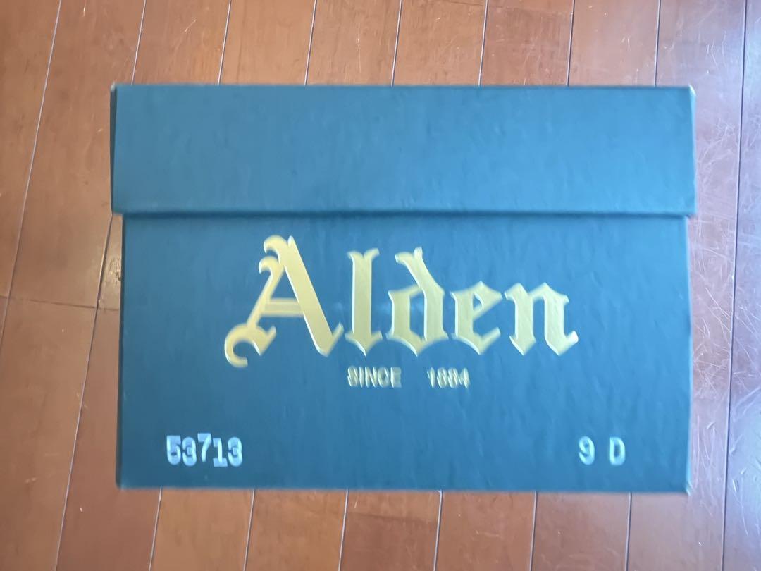 未使用品Alden 53713 ハンターブラウン レザー 9 D