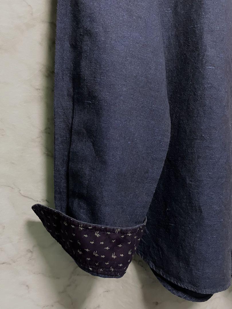 【良品】PS Paul Smith ポールスミス 刺繍 刻印ボタン L 男女