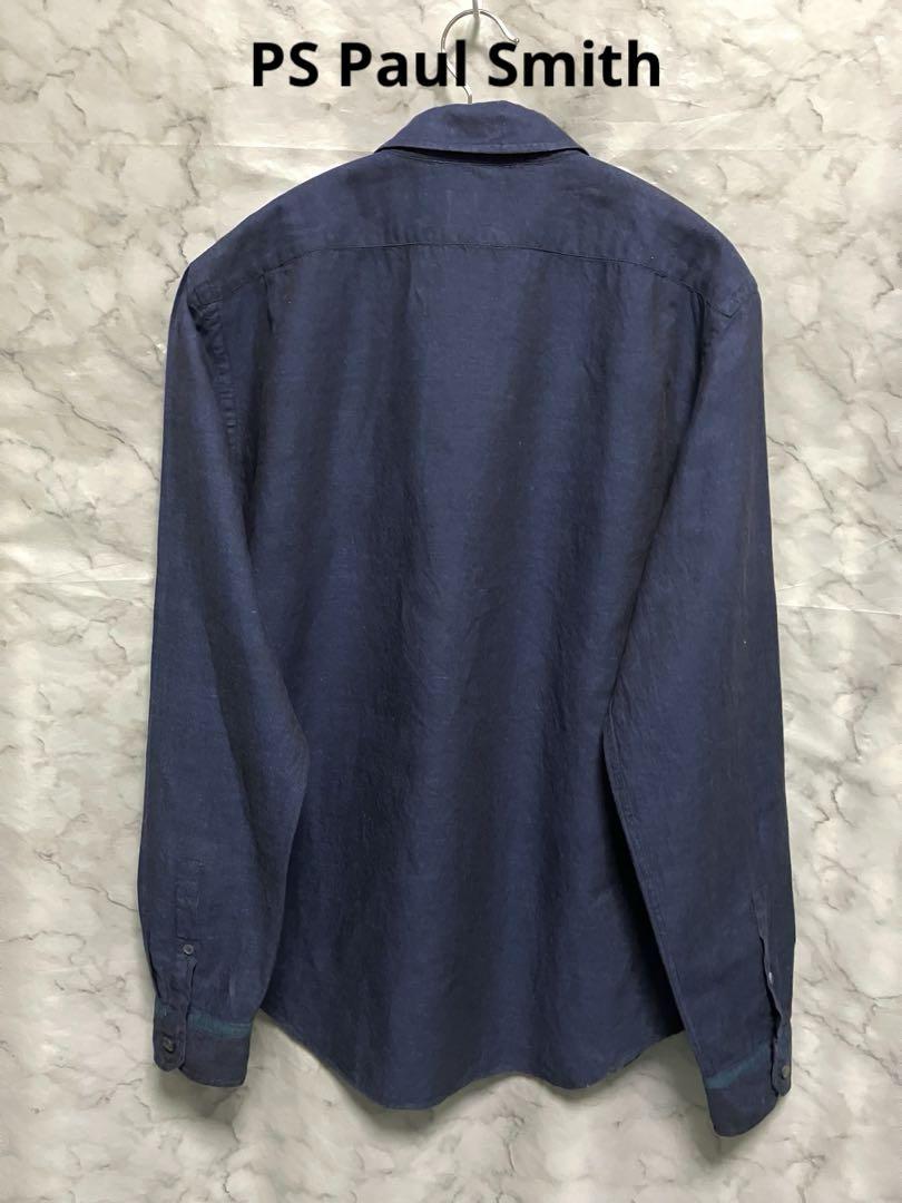 【良品】PS Paul Smith ポールスミス 刺繍 刻印ボタン L 男女