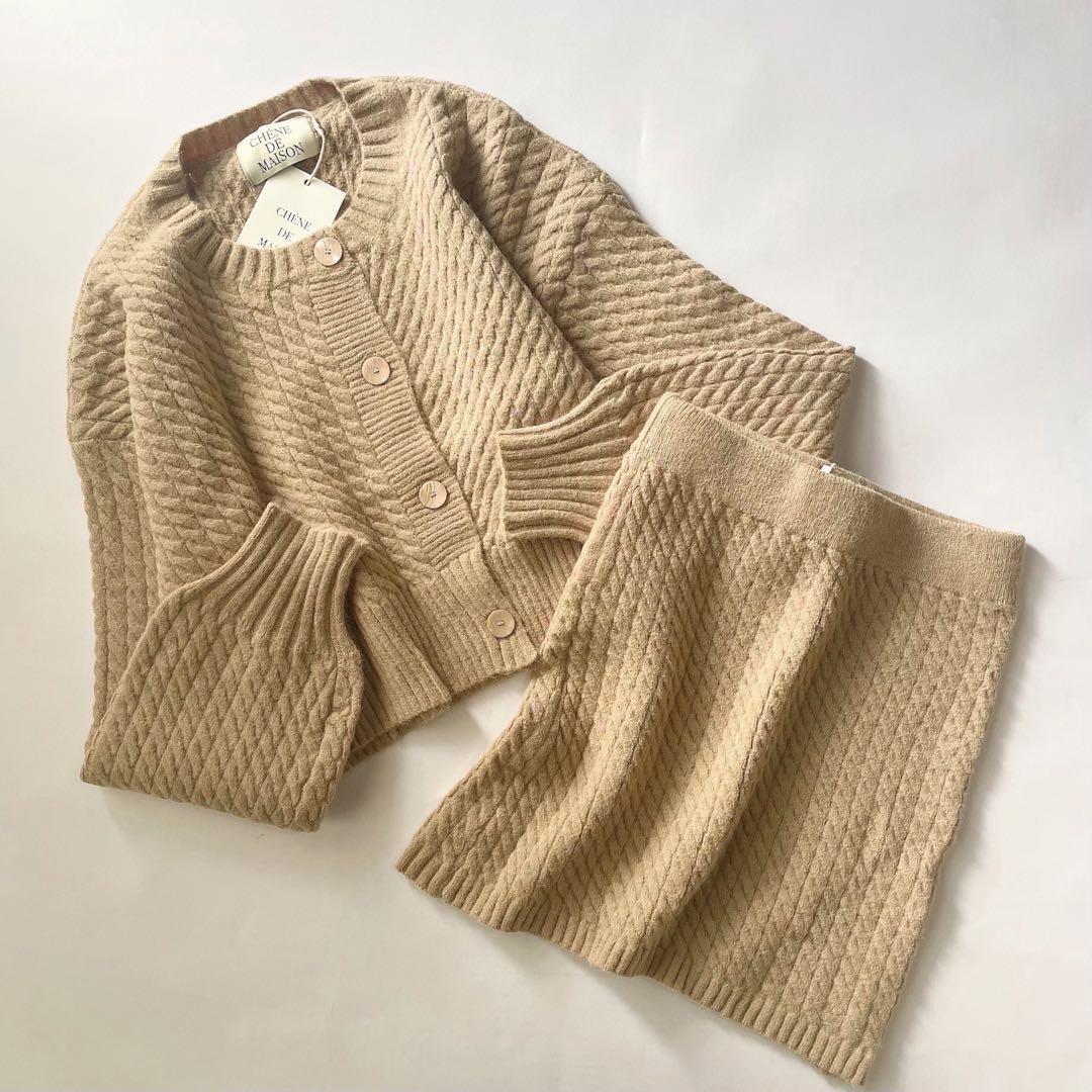 chene de maison ニット トップス スカート セットアップ 2点