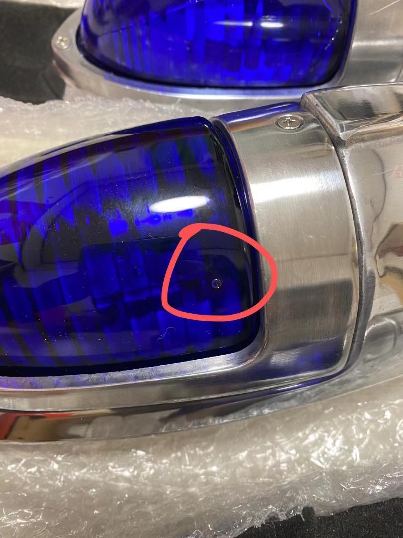 お得人気 ナマズマーカー ランプ ブルー 青 瑠璃色 大 4個セット デコトラ キャデ舟形 sw4ap-m74257783539 正規品大得価