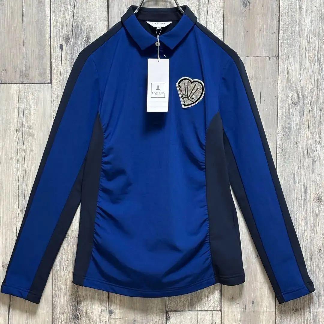 ランバンスポール　LANVIN SPORT ポロシャツ　長袖　ハーフジップ　M ランバンスポール LANVIN SPORT ポロシャツ 長袖 ハーフジップ M