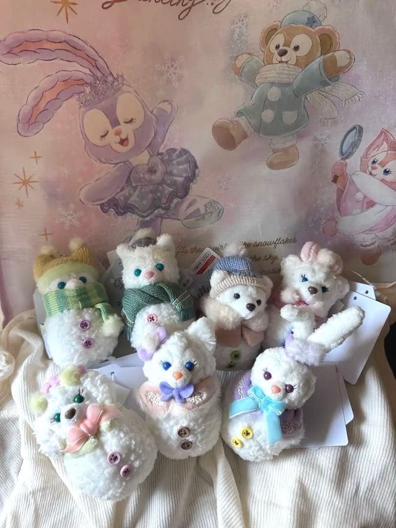 シークレットオブスノーウィーデイ 7個セットぬいぐるみチャーム　TDS