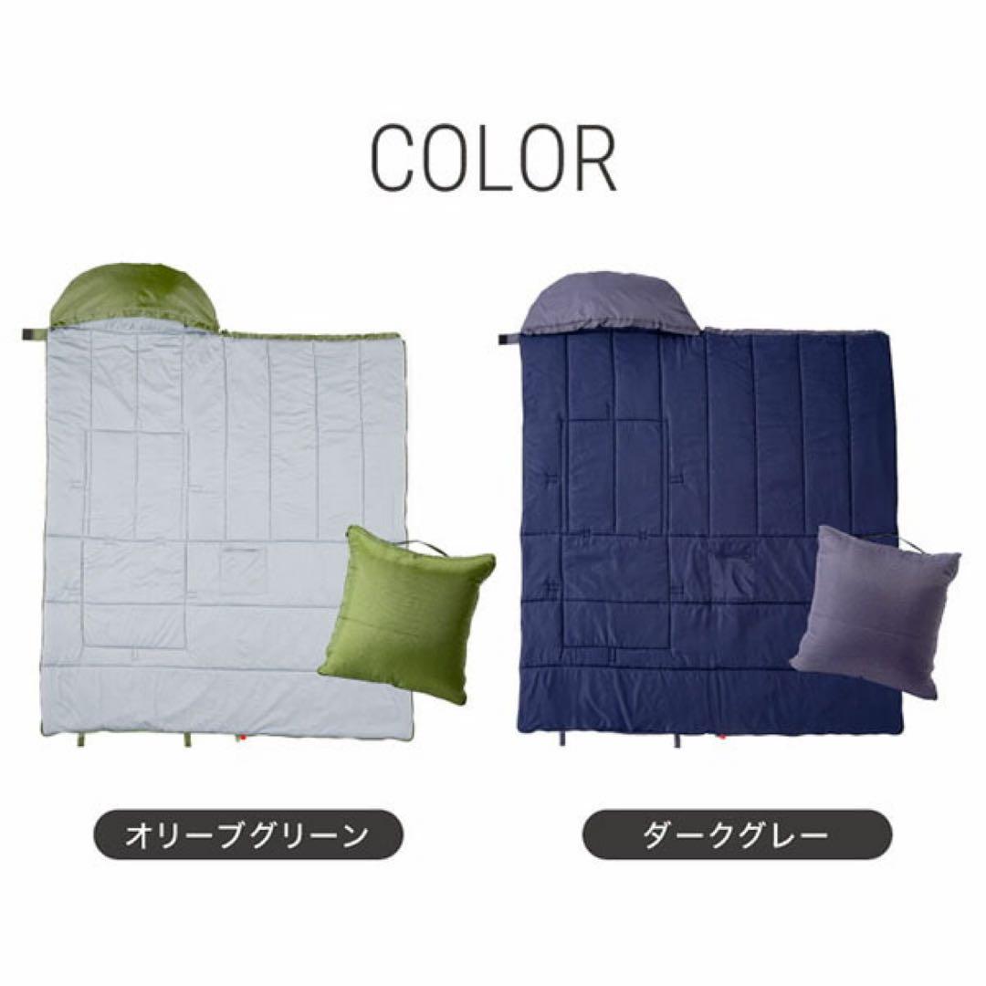 新品未使用SONAENO クッション型多機能寝袋 オリーブグリーン