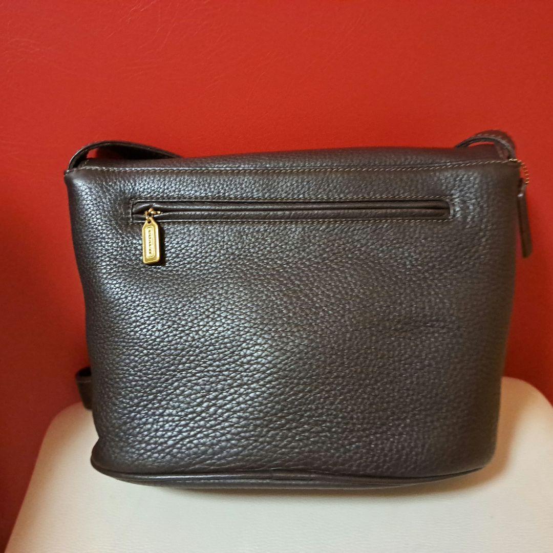 オールド COACH ショルダー 男女 シボ革 最終お値下げ9500
