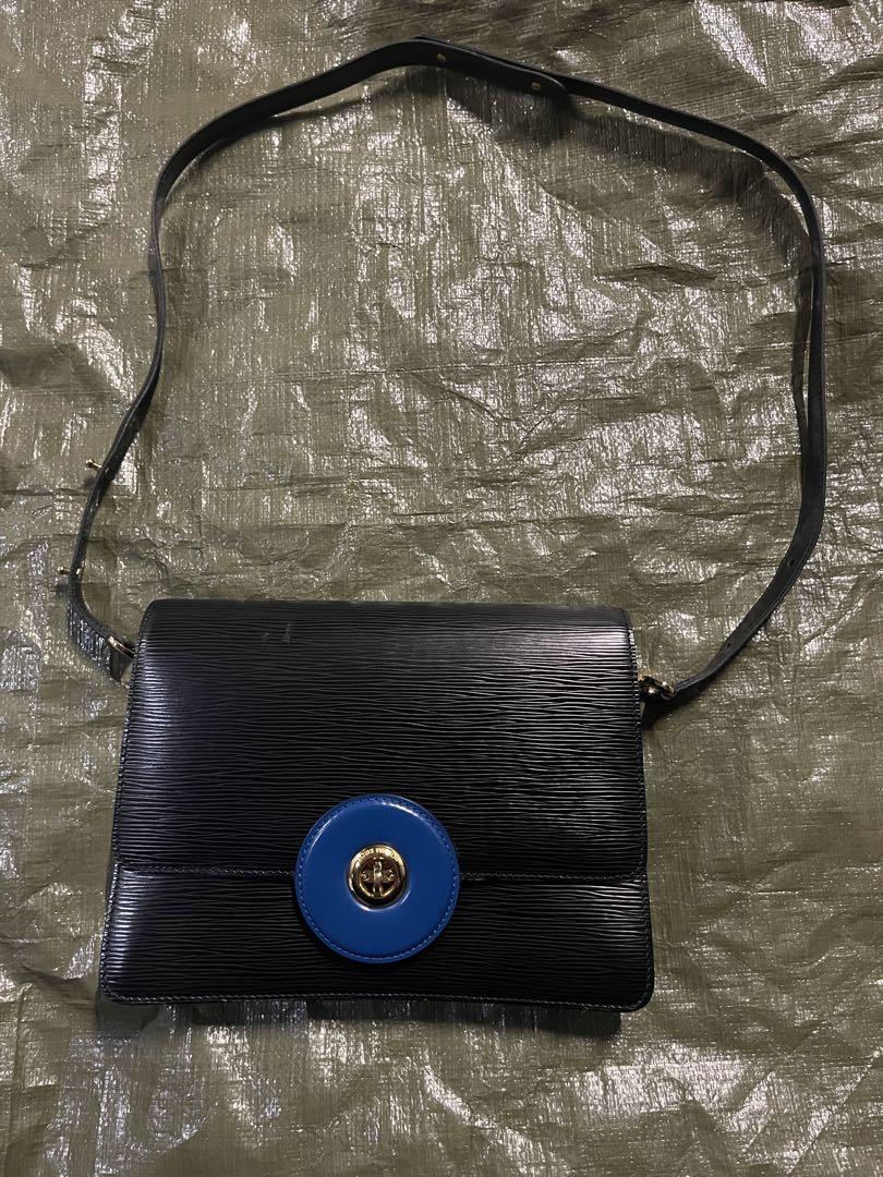 本物 LOUIS VUITTON ルイヴィトン バッグ エピ トレドブルー