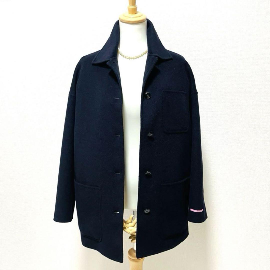 極美品★MaxMara★CUCITO A MANO★柔らかバージンウールコート★ 画像1