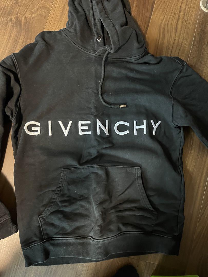 【GIVENCHY】ジバンシィ パーカー ブラック ロゴ ジバンシィ ロゴプリントパーカー ブラック (GIVENCHY/パーカー
