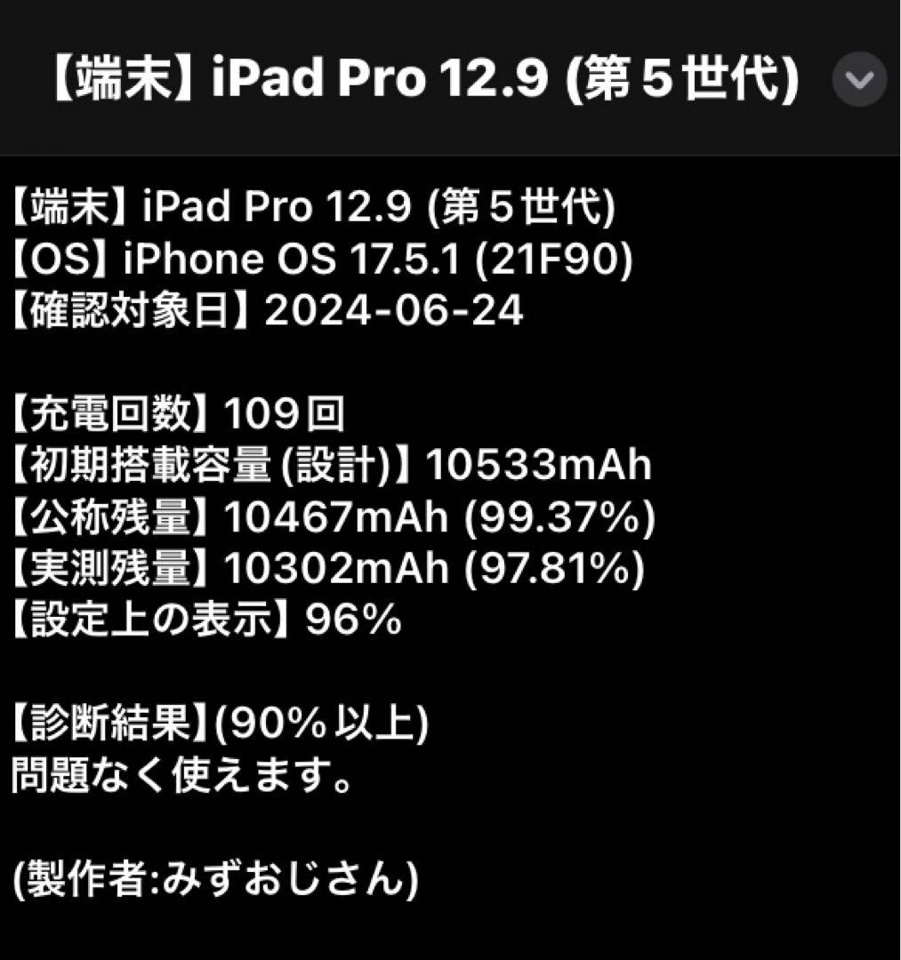 iPad Pro 12.9インチ(第5世代) 128GB グレー 2021年版 画像11