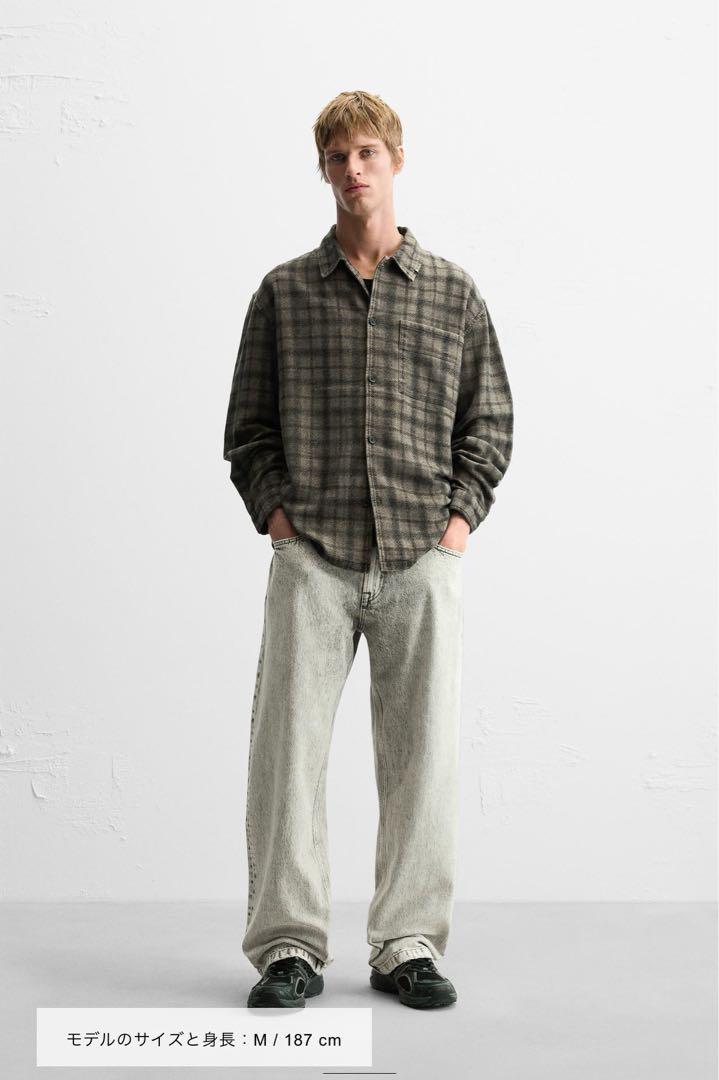 ピアスデティールチェック柄シャツジャケット