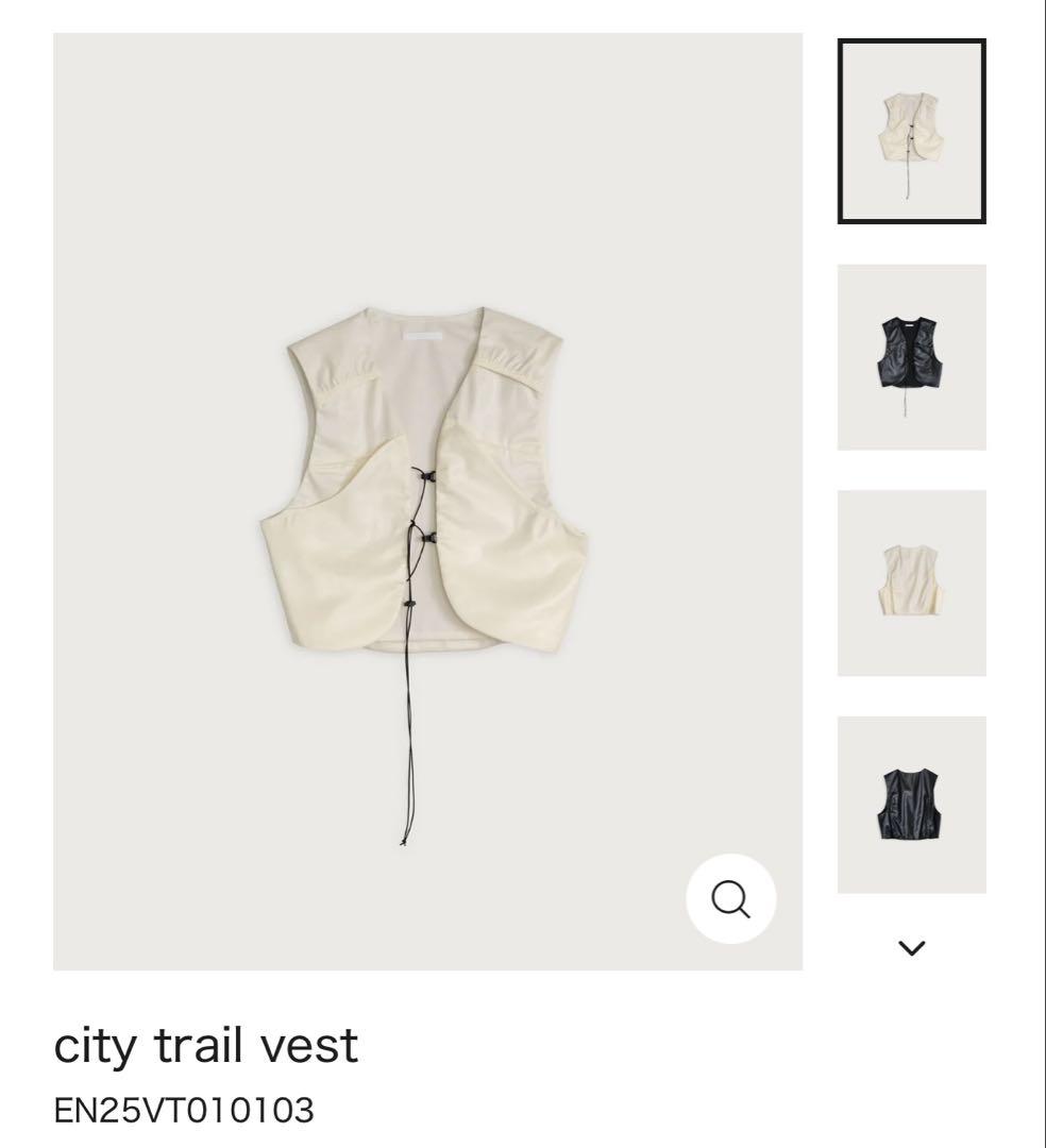 enof/city trail vest エクリュ