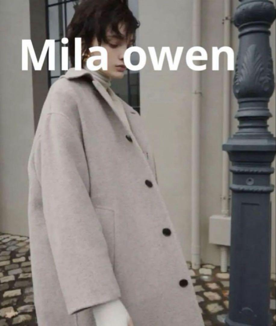 Mila Owen ドロップショルダーステンカラーコート　0サイズ
