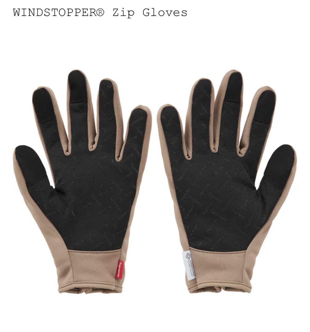 小物 Supreme WINDSTOPPER Zip Gloves Taupe M