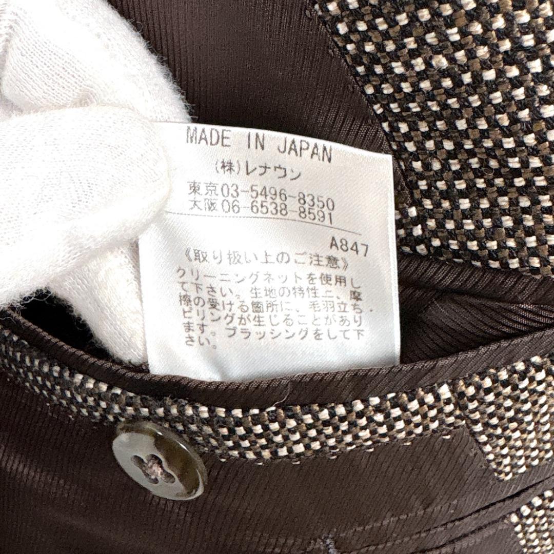 美品 Aquascutum テーラードジャケット 毛 絹 100BB5 グレー