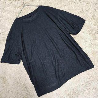 ユニクロ シアー クルーネック カットソー【M】半袖 Tシャツ