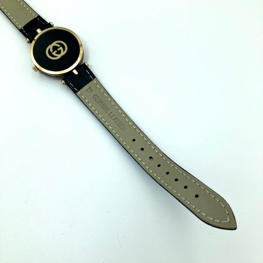 GUCCI グッチ シェリーライン 腕時計 QZ ブラック 新品ベルト 稼動 GUCCI グッチ シェリーライン 腕時計 QZ ブラック 新品ベルト