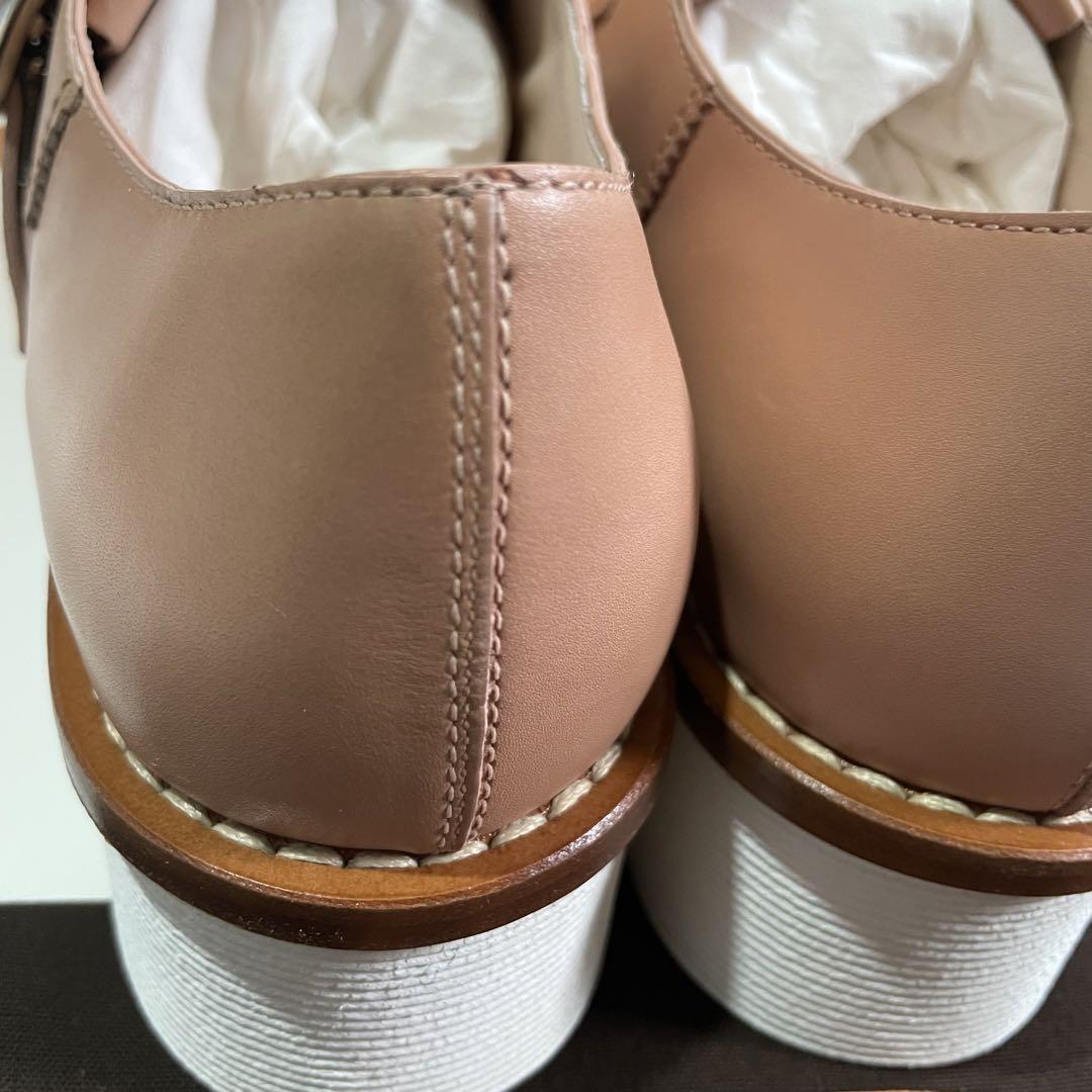 TOD'S 厚底ヒールローファー 38 フリンジデザイン イタリア製