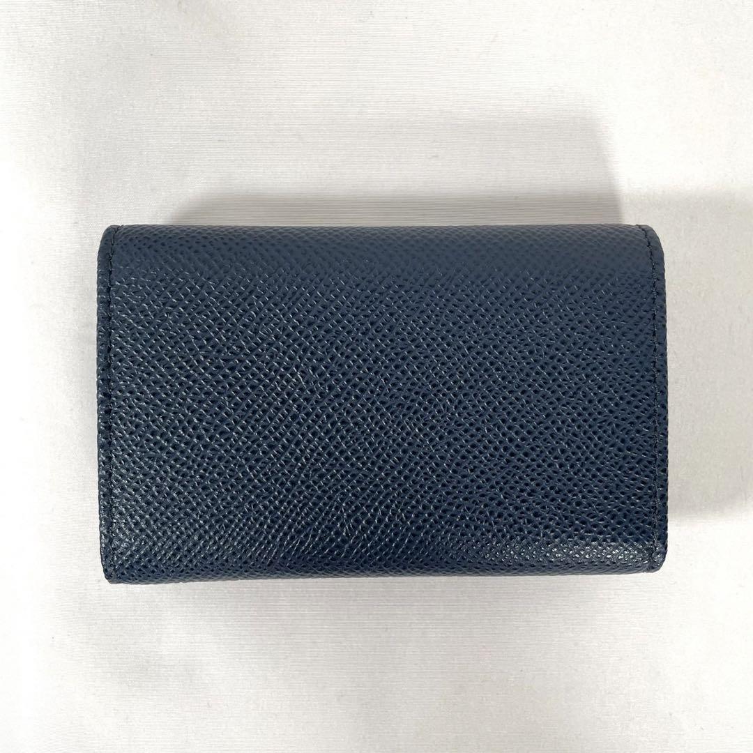 未使用 BVLGARI ブルガリ キーケース 6連 レザー ネイビー 画像3