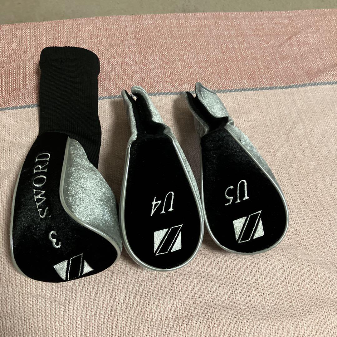 カタナゴルフ　SWORD ATC 589β 4本クラブセット　へッドカバー3個