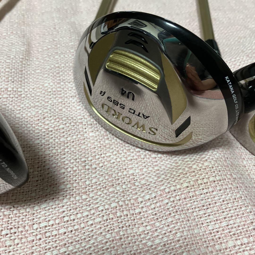 カタナゴルフ　SWORD ATC 589β 4本クラブセット　へッドカバー3個