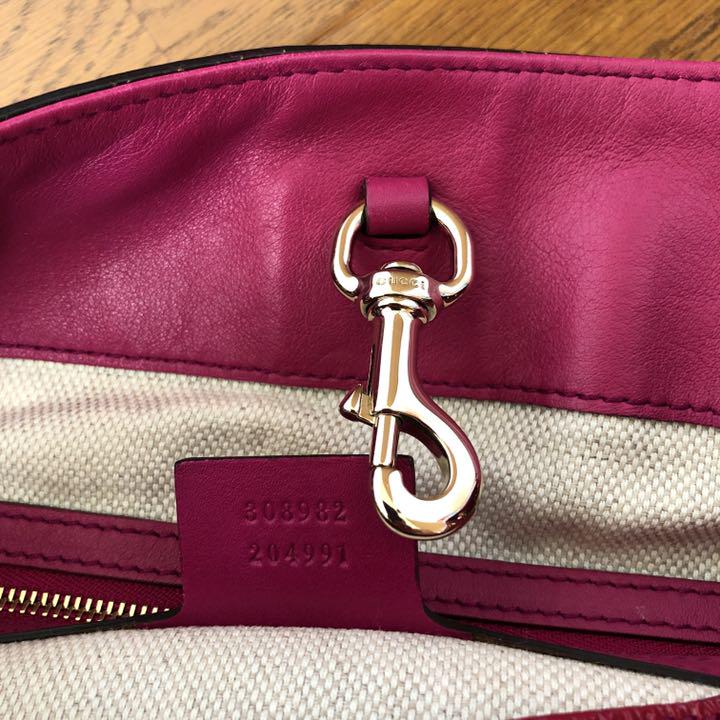 即決 GUCCI グッチ ソーホー チェーン エナメル バッグ