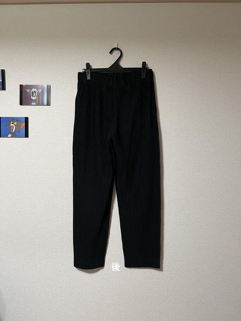 ISSEY MIYAKE HOMME PLISSE 黒プリーツスラックス