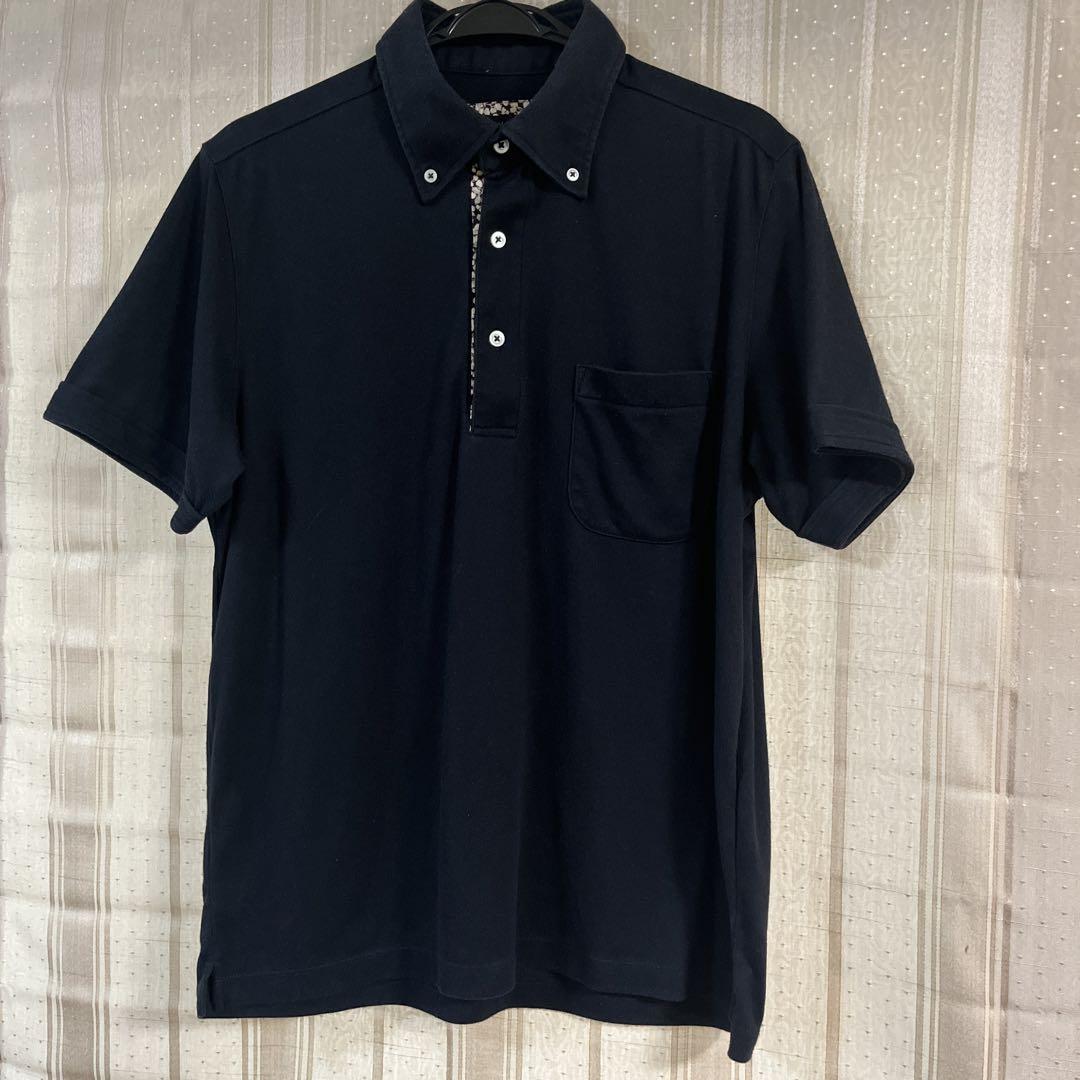☆美品☆ BURBERRY LONDON 襟ノバチェック 見下ろす 鹿の子 長袖