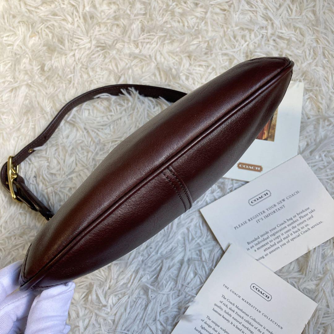 vintage coach old brown hobo アクセサリーポーチ 茶