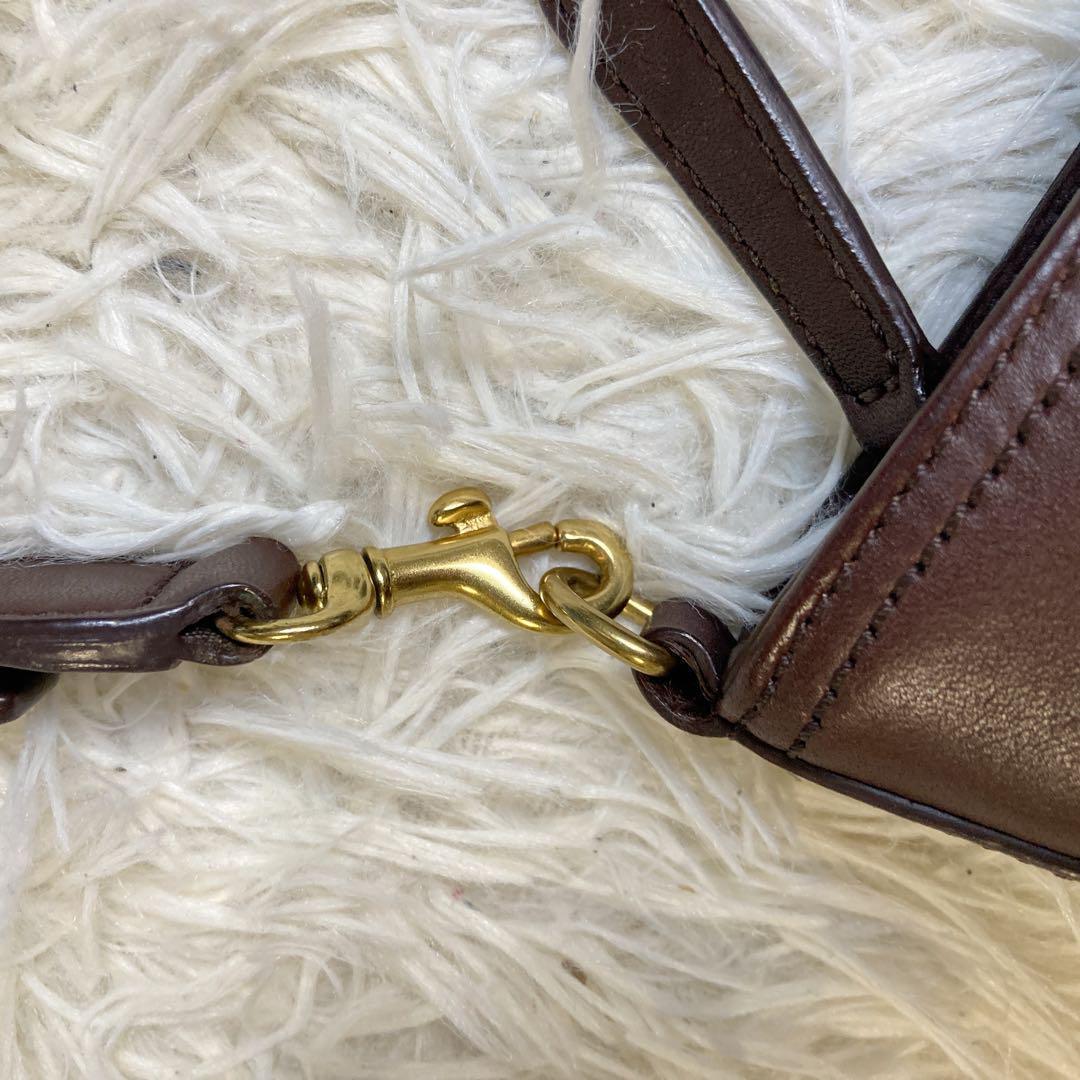 vintage coach old brown hobo アクセサリーポーチ 茶