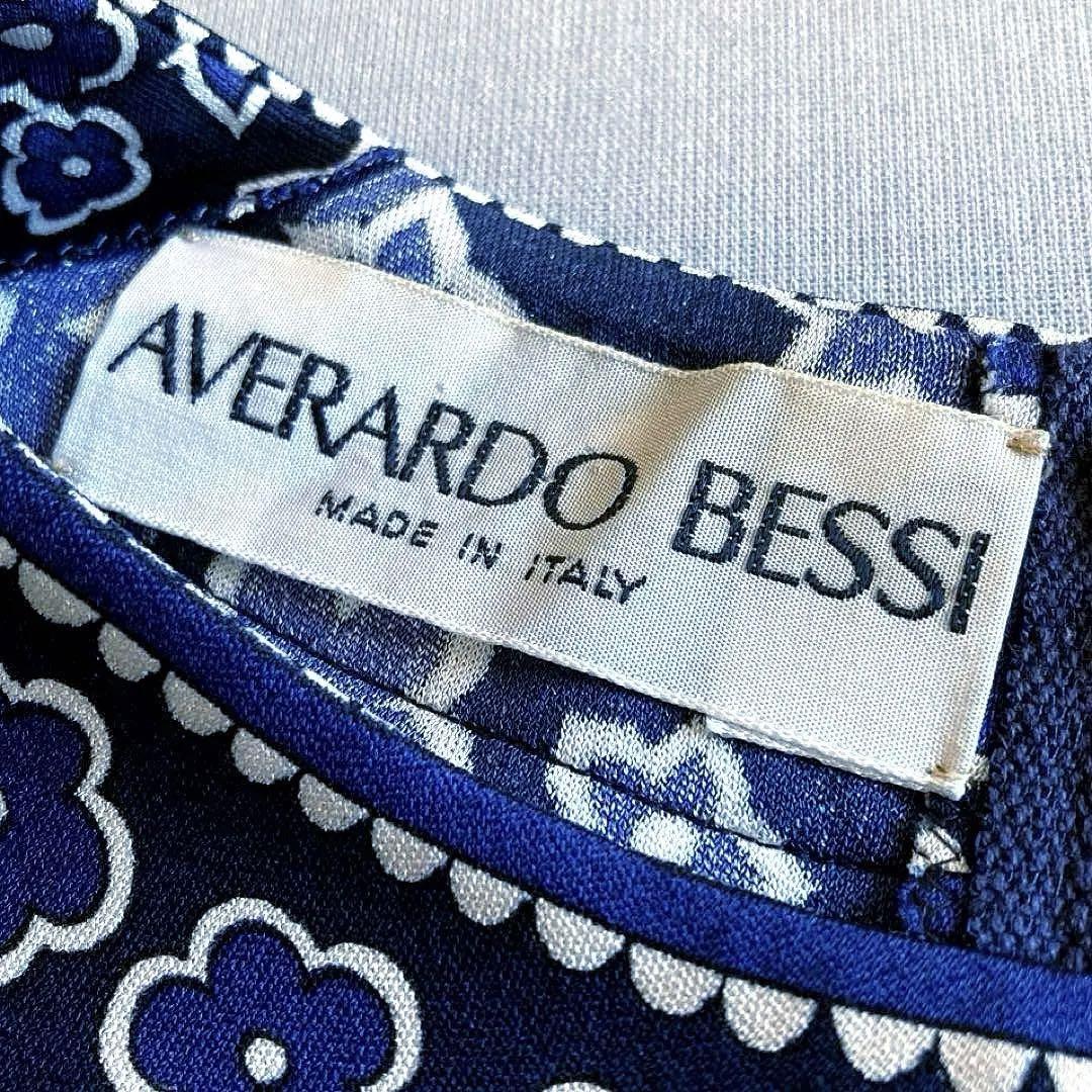 AVERARDO BESSI イタリア製 花柄 シルクトップス I42