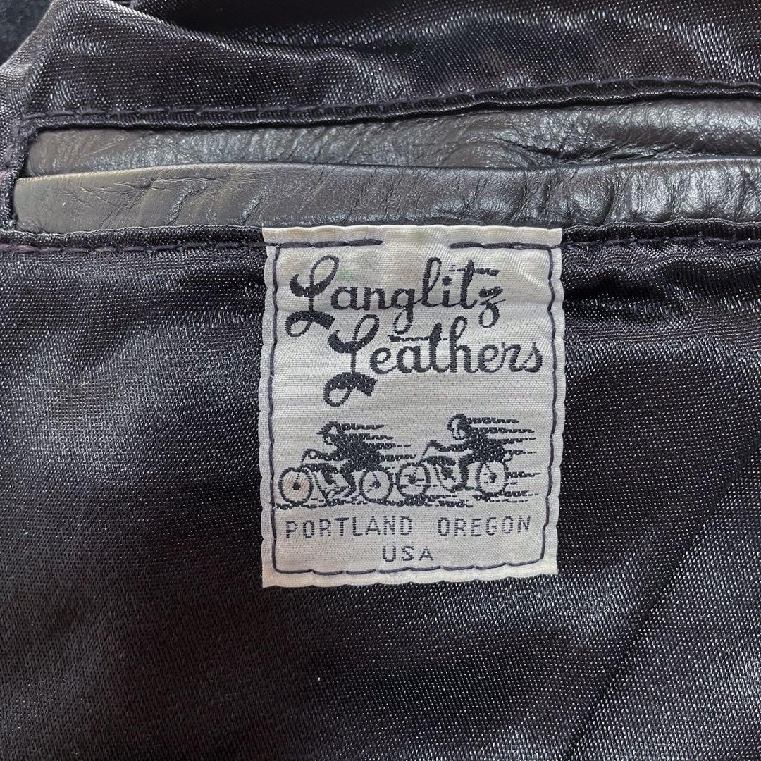 Langlitz leathers パテッド コロンビア ライダースジャケット