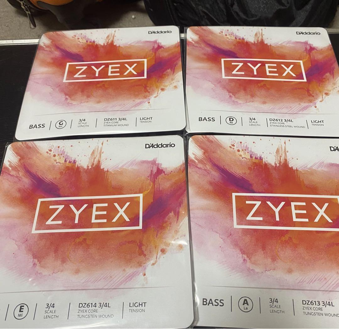 D'Addario Zyex 3/4 コントラバス弦セット