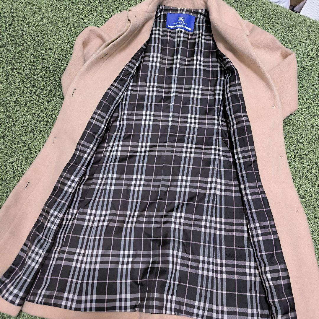 バーバリーブルーレーベル アンゴラ ステンカラーコート - メルカリ
